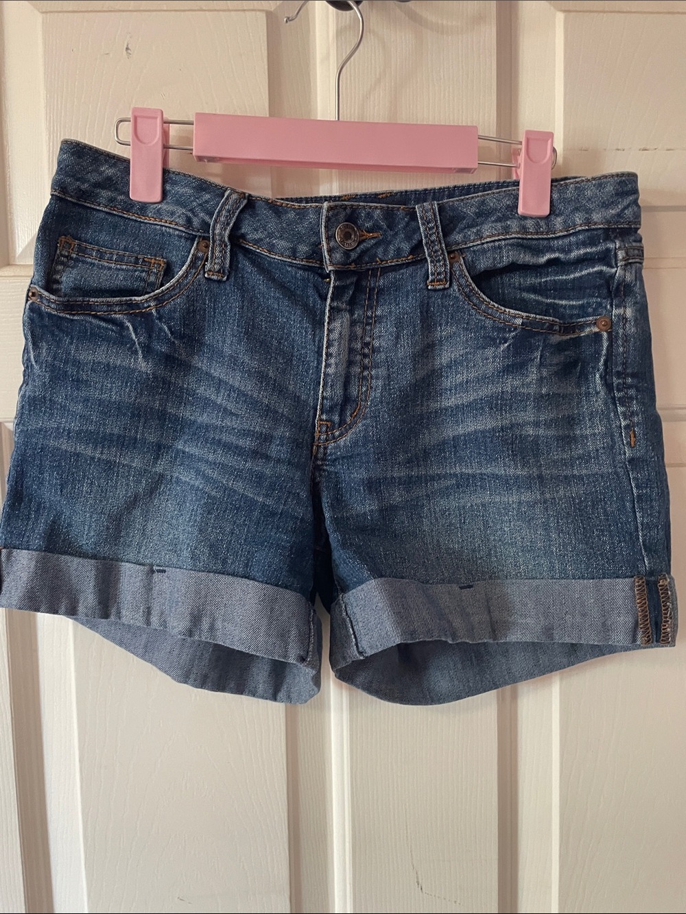 ANA ROLL CUFF DENIM SHORTS